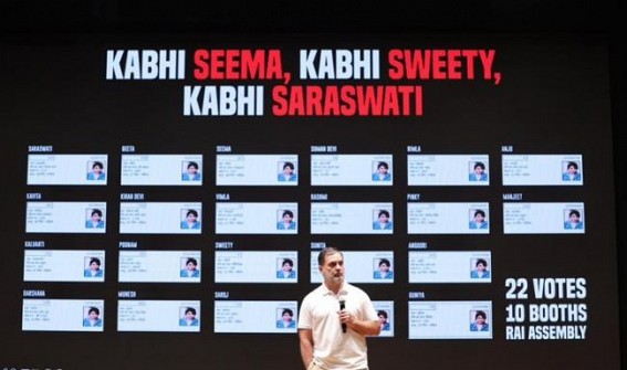 Rahul Gandhi Exposes 2.5 Million Suspicious Voters in Haryana: Allegations of Vote Theft and BJP Collusion Rock Indian Elections Rahul Gandhi Exposes 2.5 Million Suspicious Voters in Haryana: Allegations of Vote Theft and BJP Collusion Rock Indian Elections